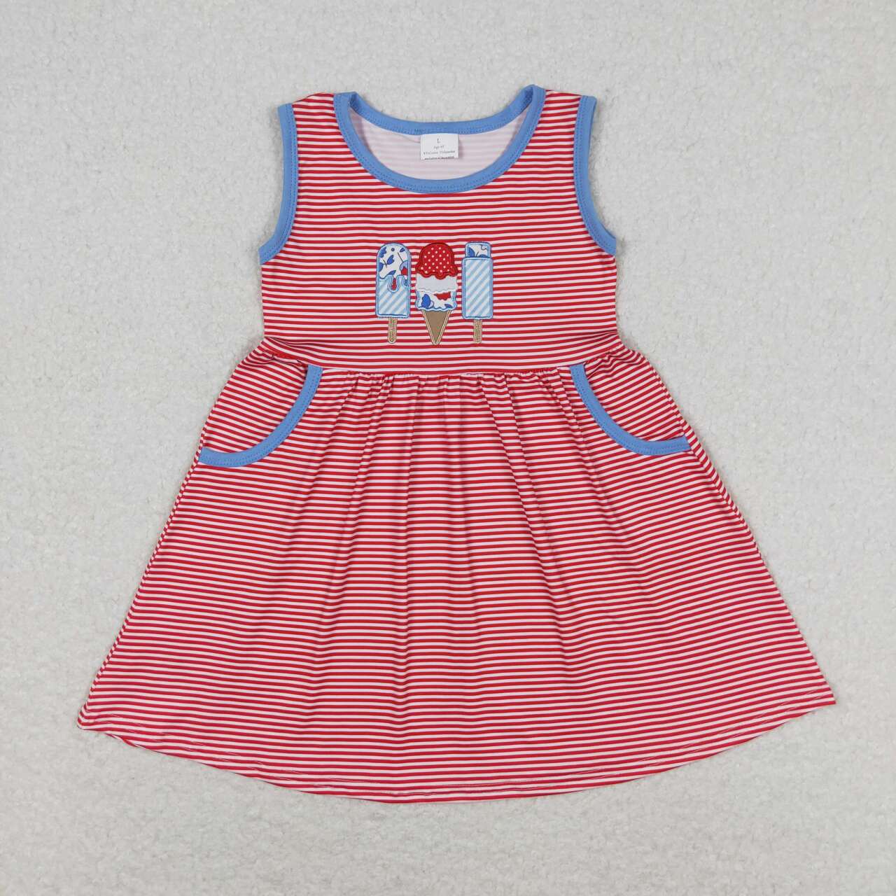 Baby Sibling Summer July 4th Popsicle Outfit and Dress