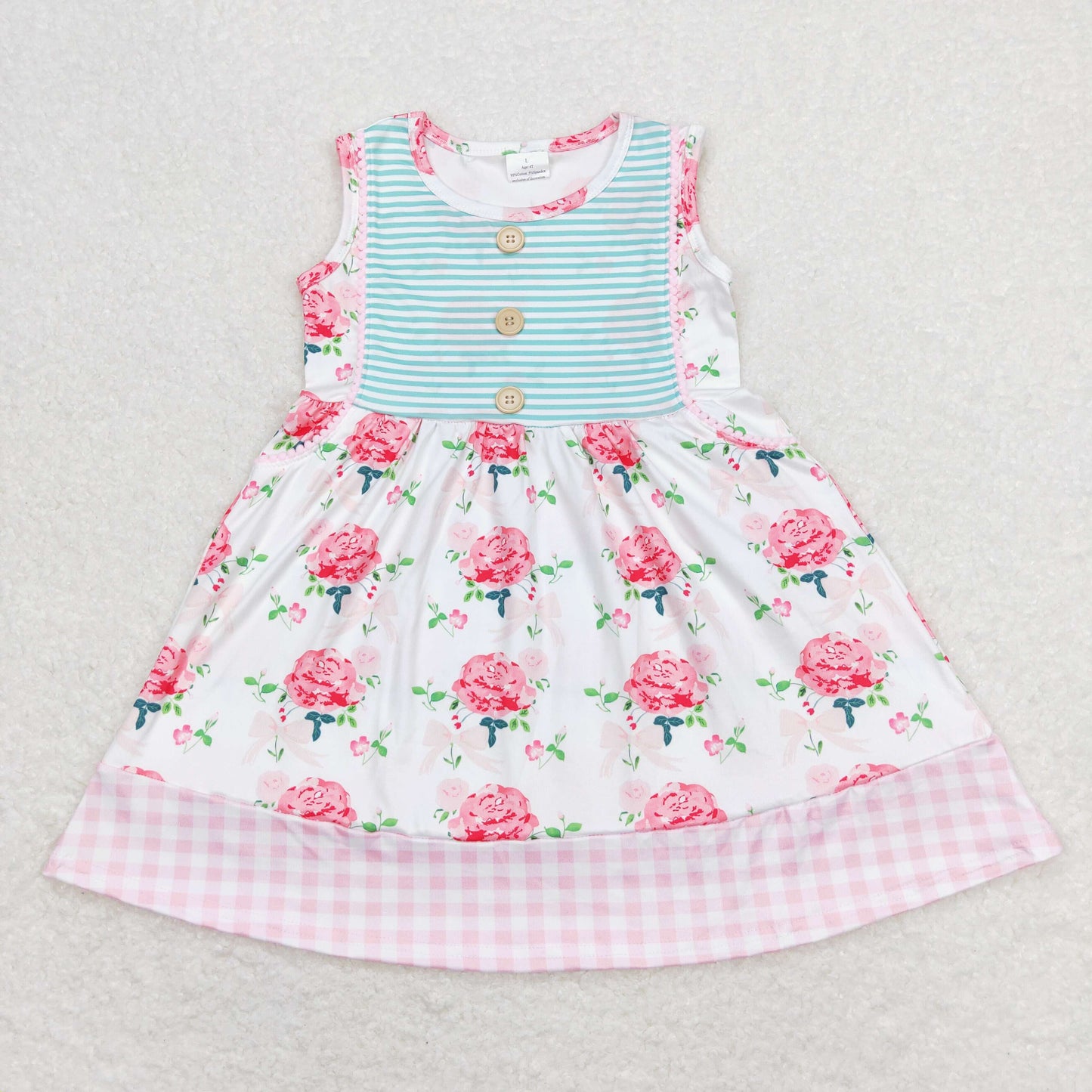 Toddler Baby Sibling  Sister Flowers Dress and Romper