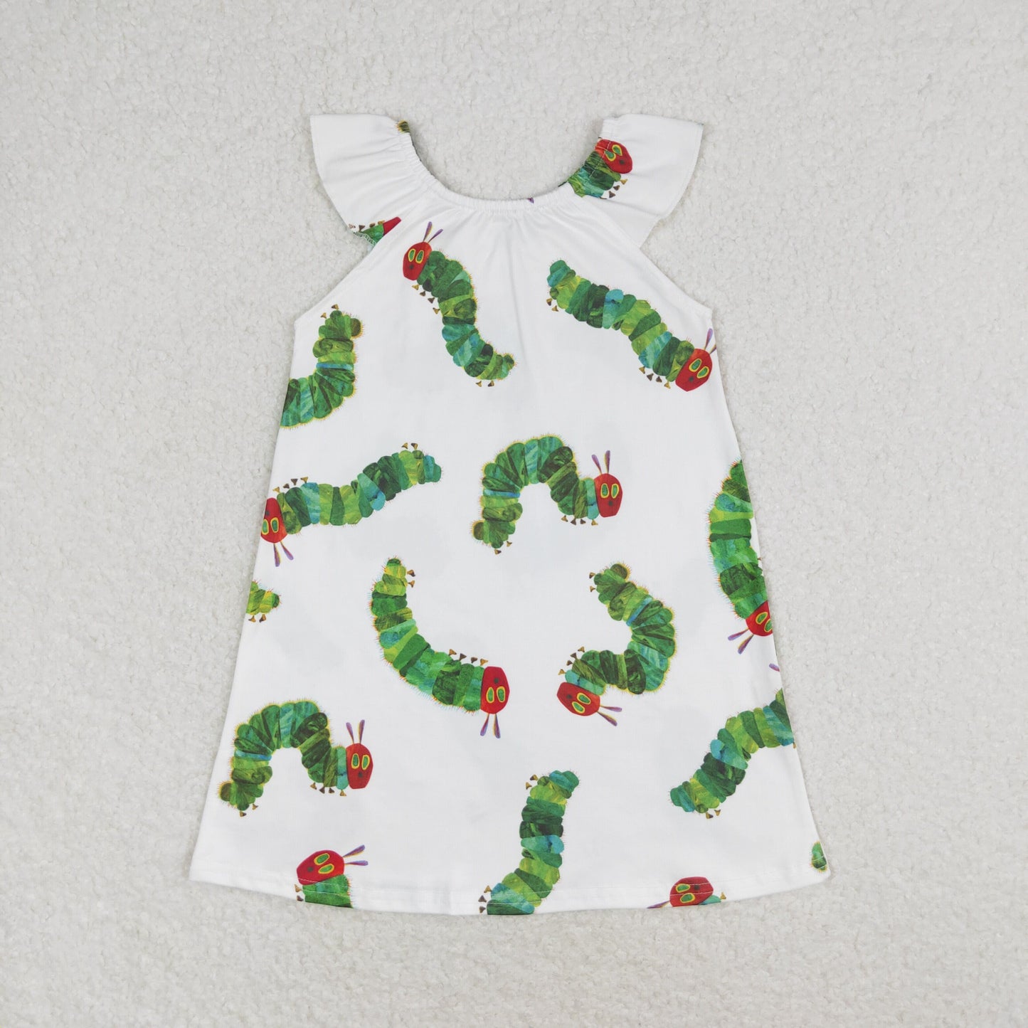 Baby Sibling Cute Caterpillar Dress and Romper