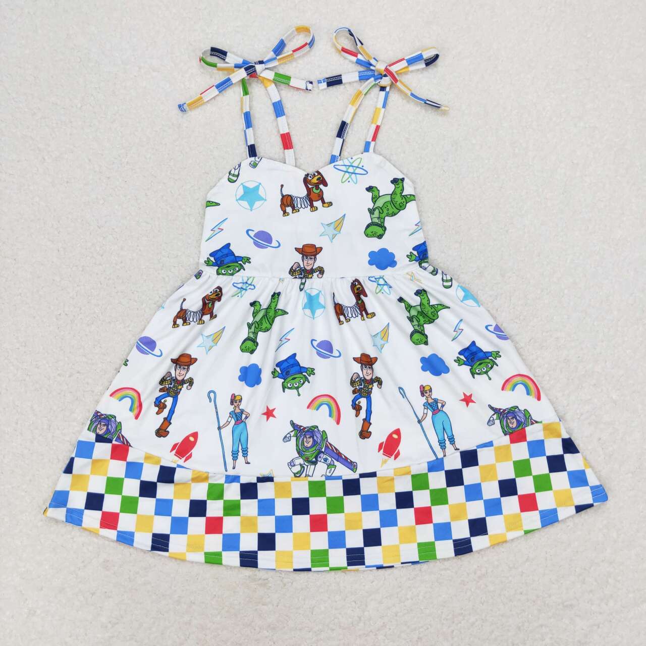 GSD1350 Baby Girls Cartoon Toy Dress