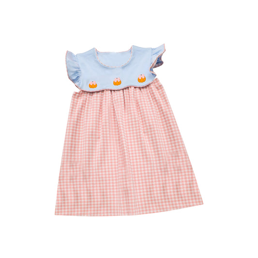 GSD1421 Infant Baby Girls Fall Pumpkin  Dress Pre-roder