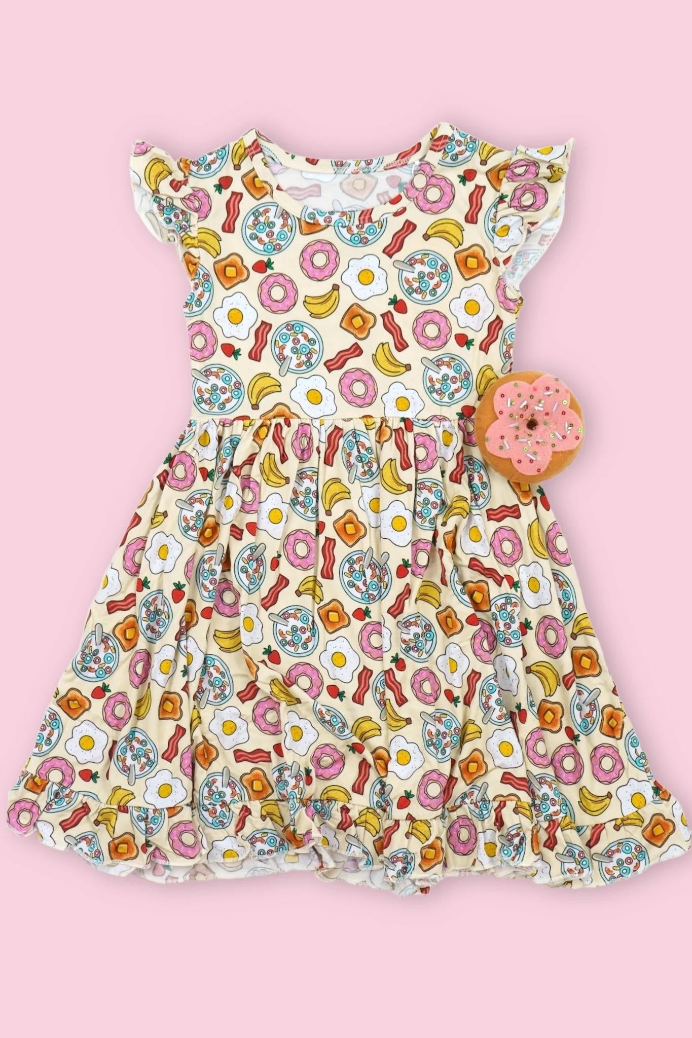 Sibling Baby Sister Cute Food Dress and Romper