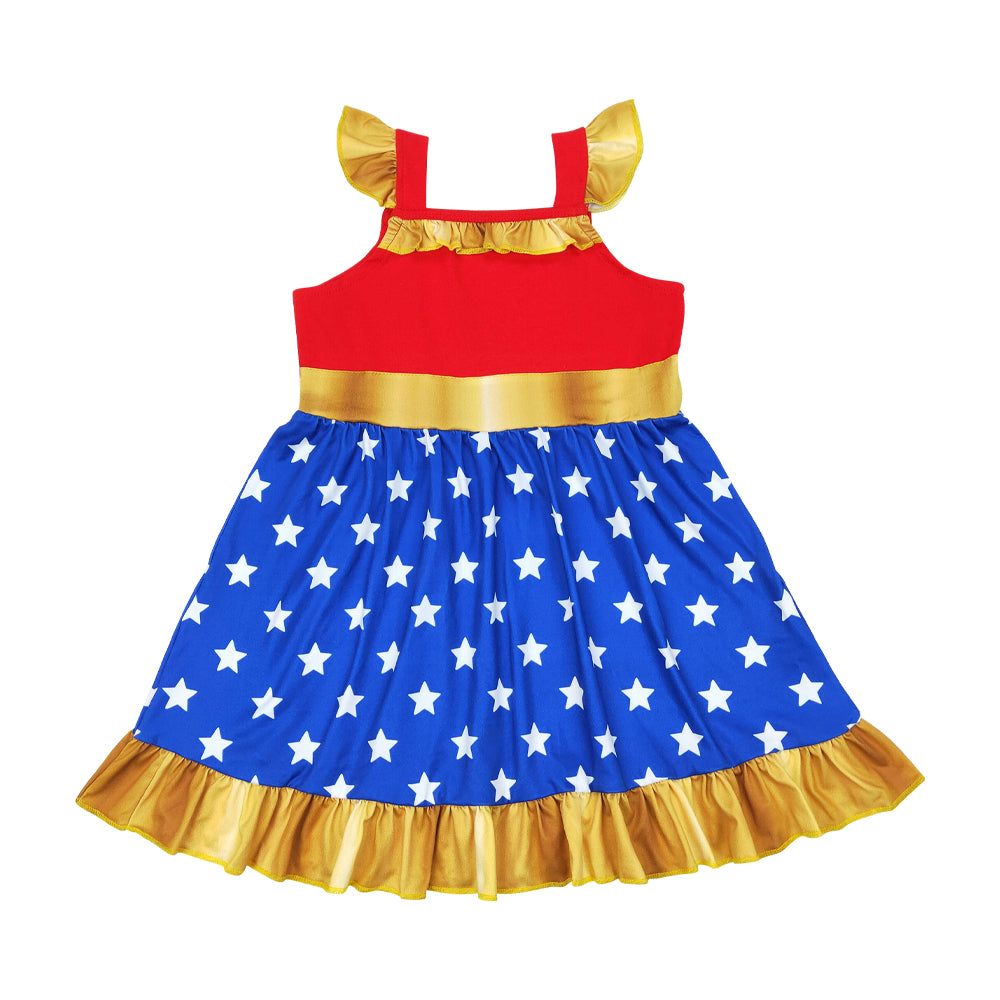 Sibling 7 Colors Baby Girls Princess Knee Length Dresses