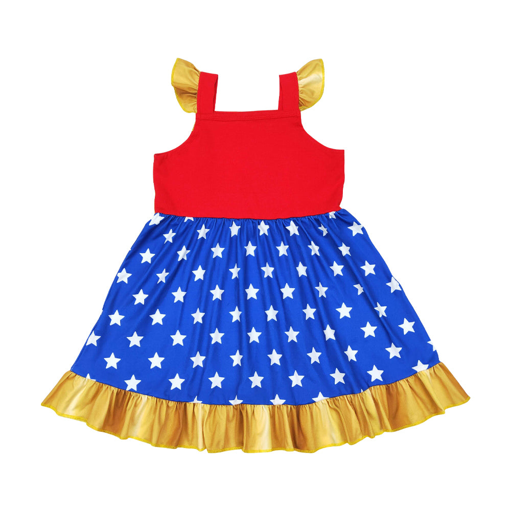 Sibling 7 Colors Baby Girls Princess Knee Length Dresses