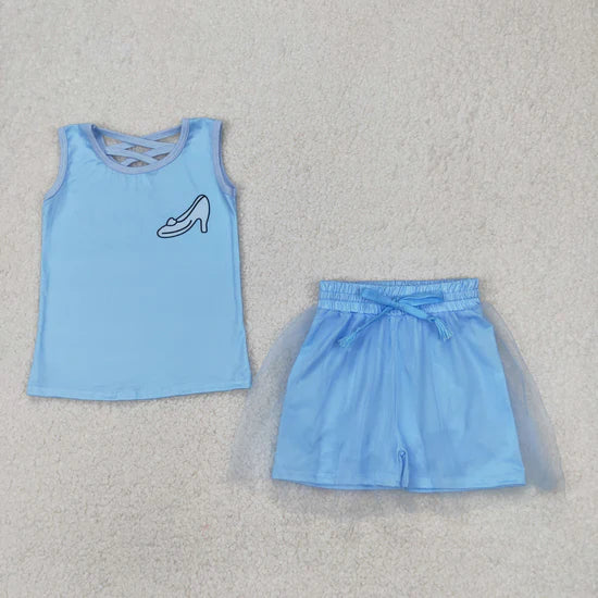 Baby Girls Sibling Princess Tank Top Tulle Skirt Set
