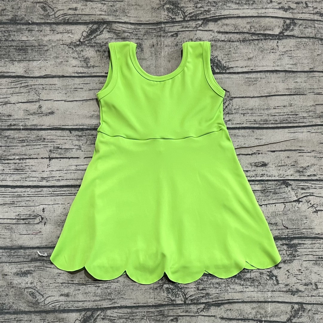 GSD2351Baby Girls Active Waer Green Yoga Dress Preorder