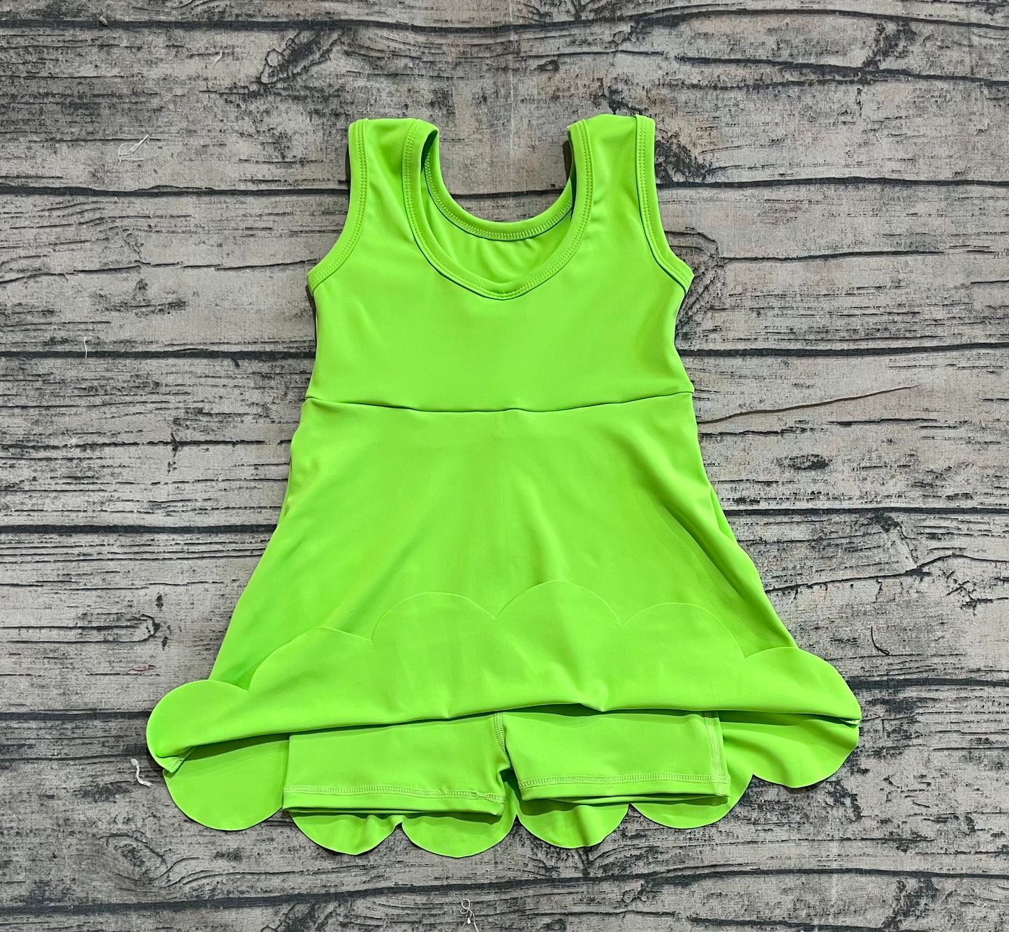 GSD2351Baby Girls Active Waer Green Yoga Dress Preorder