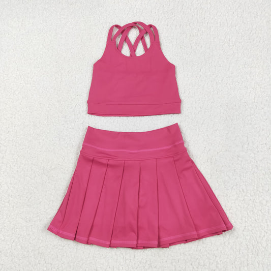 Baby Girls Athletic Hot Pink Sleeveless Active Dress