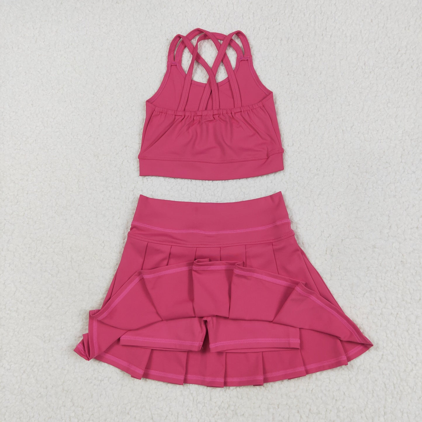 Baby Girls Athletic Hot Pink Sleeveless Active Dress