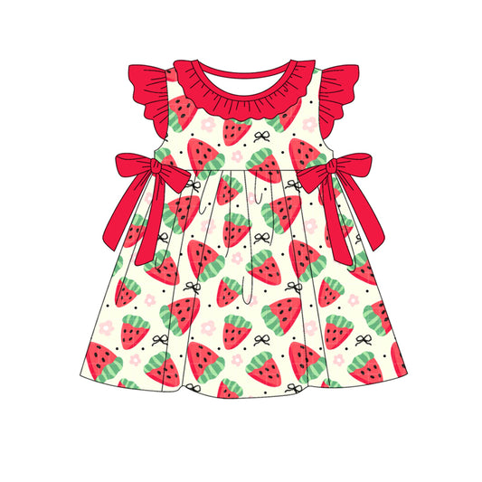GSD2465 Kids Girls Summer Strawberry Dress Preorder