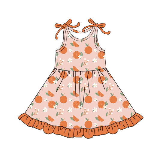 GSD2477 Baby Girls Orange Dress Preorder