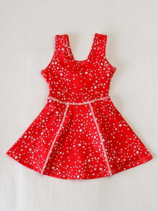 GSD2511 Baby Girls Active Wear  Stars In Red Yoga Set Preorder