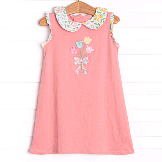 GSD2577 Baby Girls Flowers Sleeveless Dress Preorder