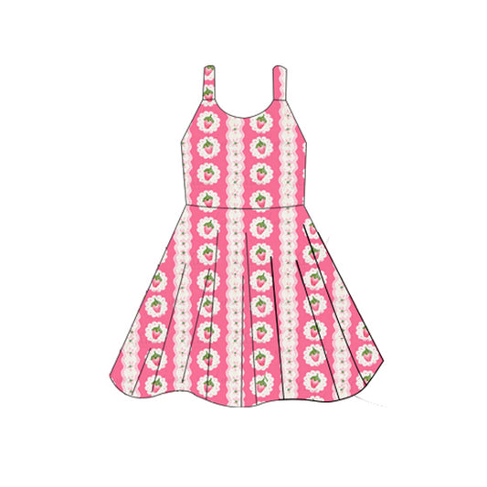 GSD2602 Kids Girls Strawberry Dress Preorder