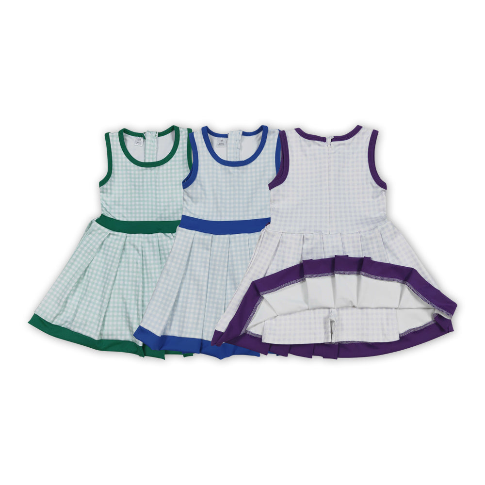 Kids Girls Sibling Sleeveless Gingham Active Dress