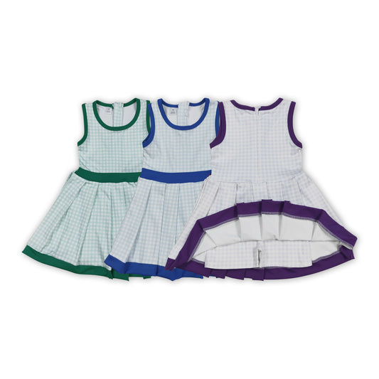 Kids Girls Sibling Sleeveless Gingham Active Dress