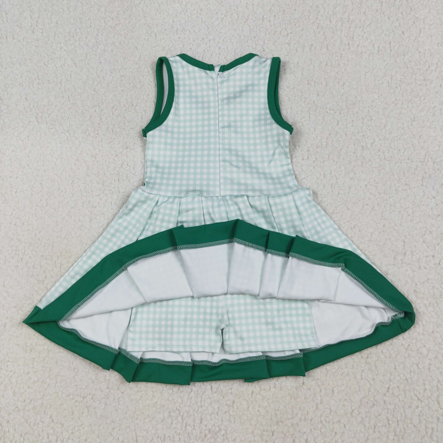 Kids Girls Sibling Sleeveless Gingham Active Dress