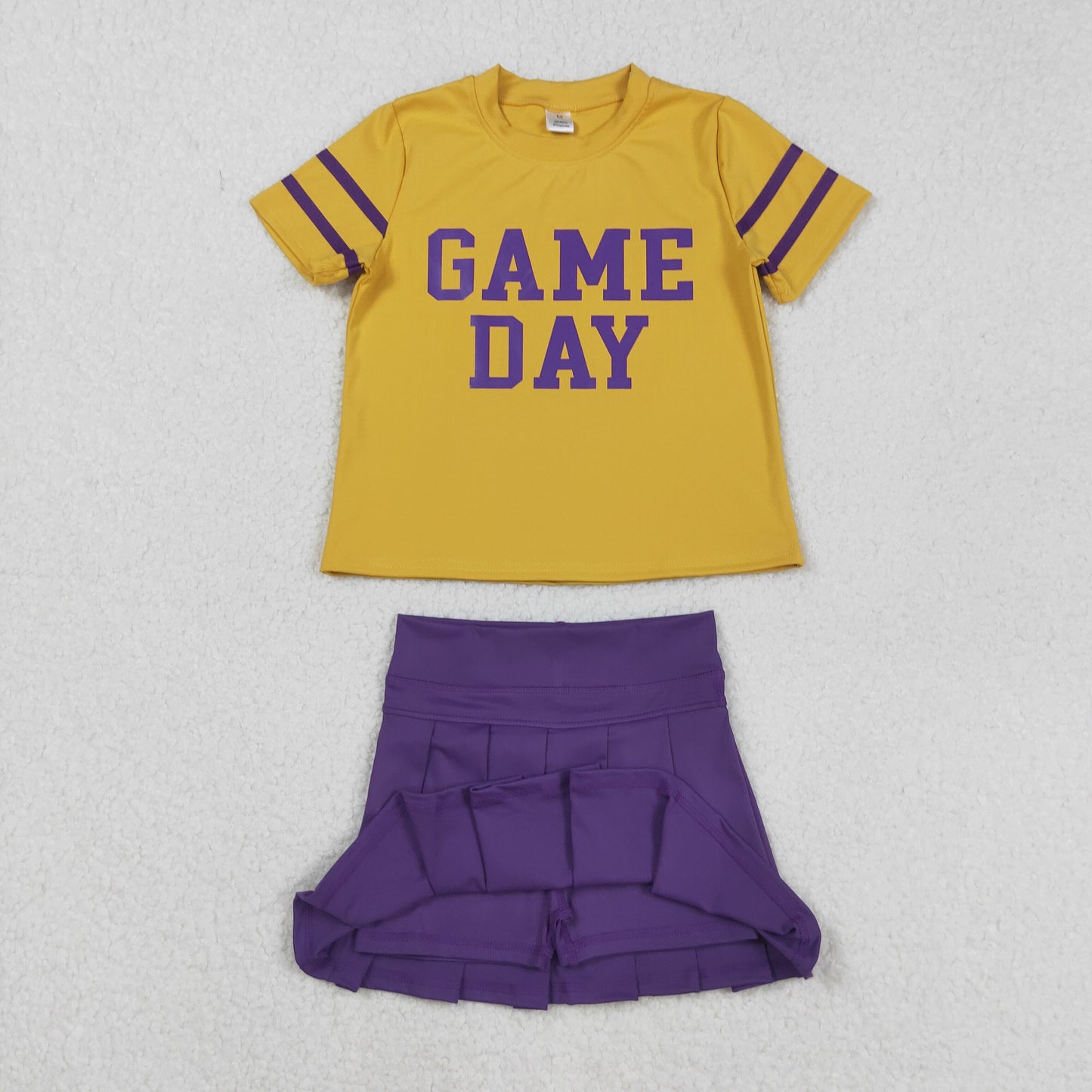GSD2740 Game Day Top Purple Yoga Skort Set