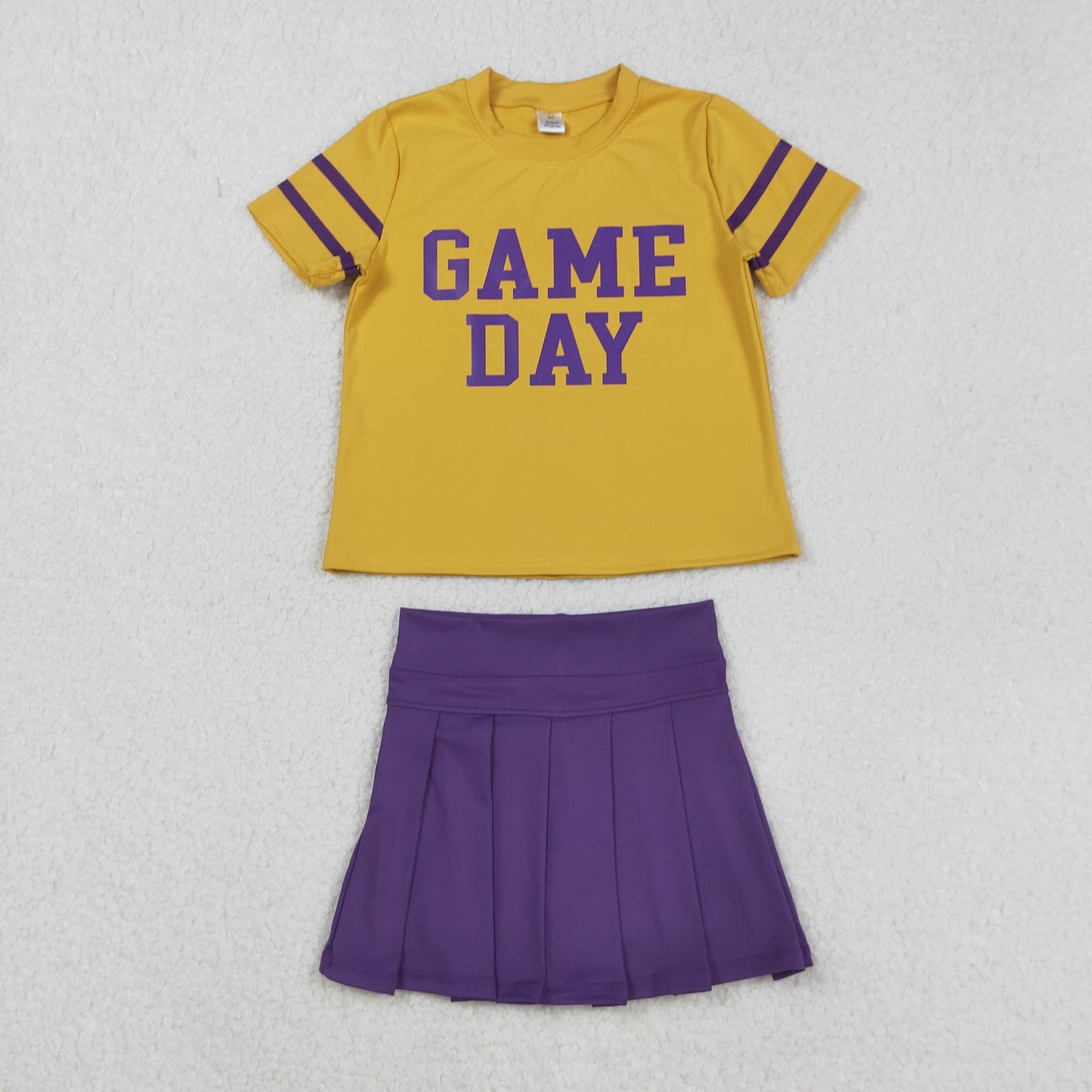 Baby Girls Sibling Game Day Top With Skort Outfit Athletic Wear