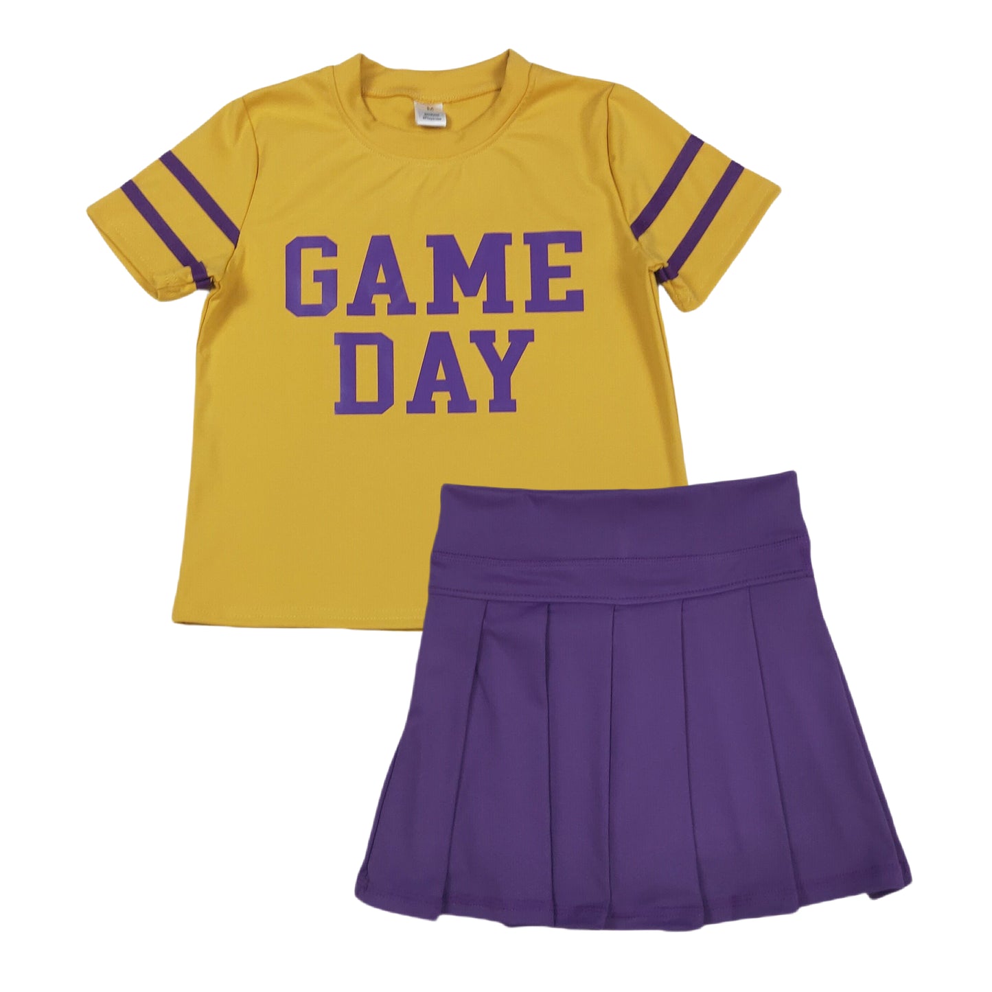 GSD2740 Game Day Top Purple Yoga Skort Set