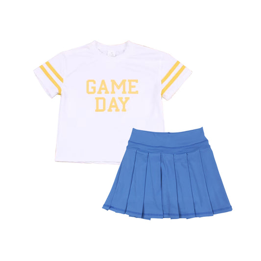 GSD2741 Game Day Top Blue Yoga Skort Set Preorder