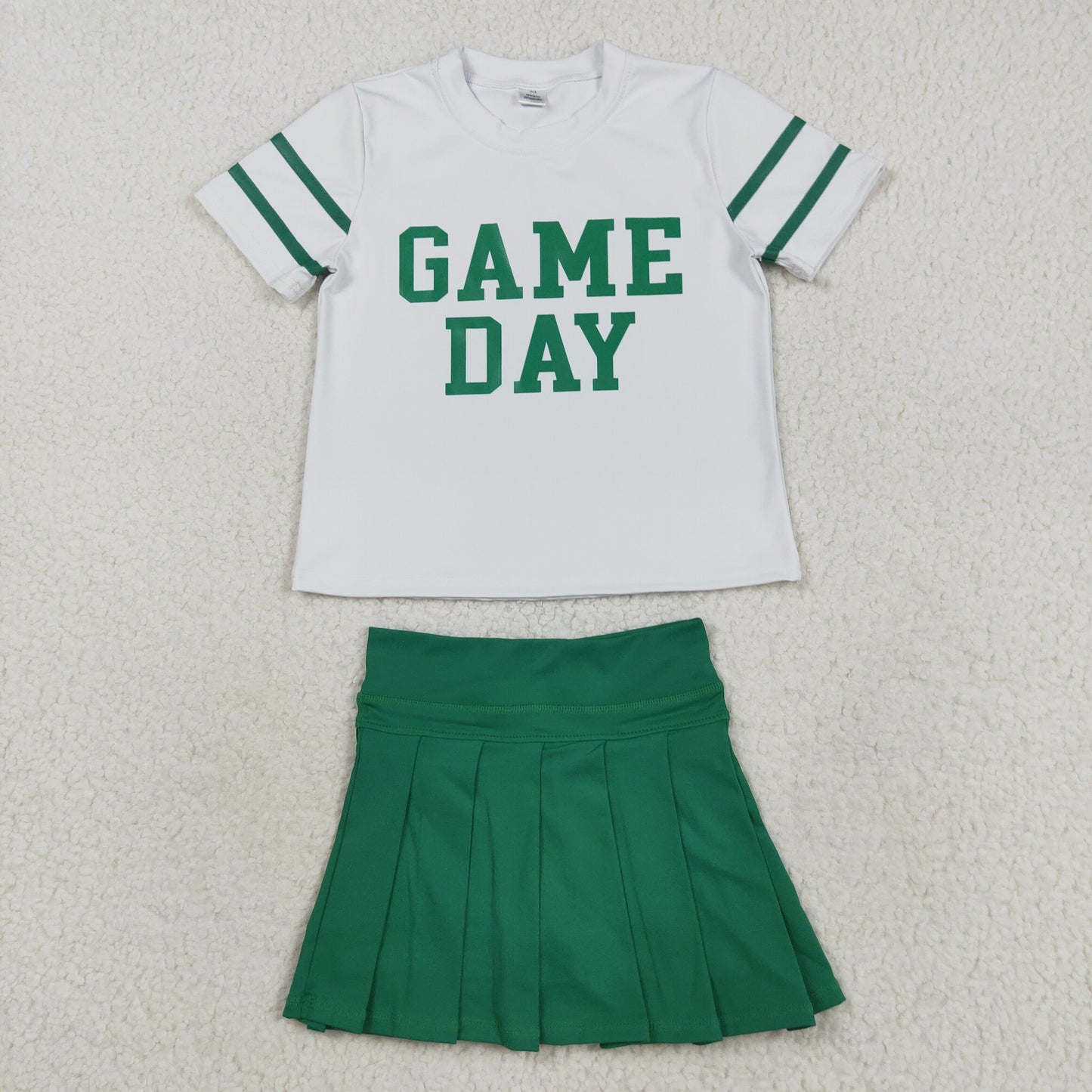 Baby Girls Sibling Game Day Top With Skort Outfit Athletic Wear