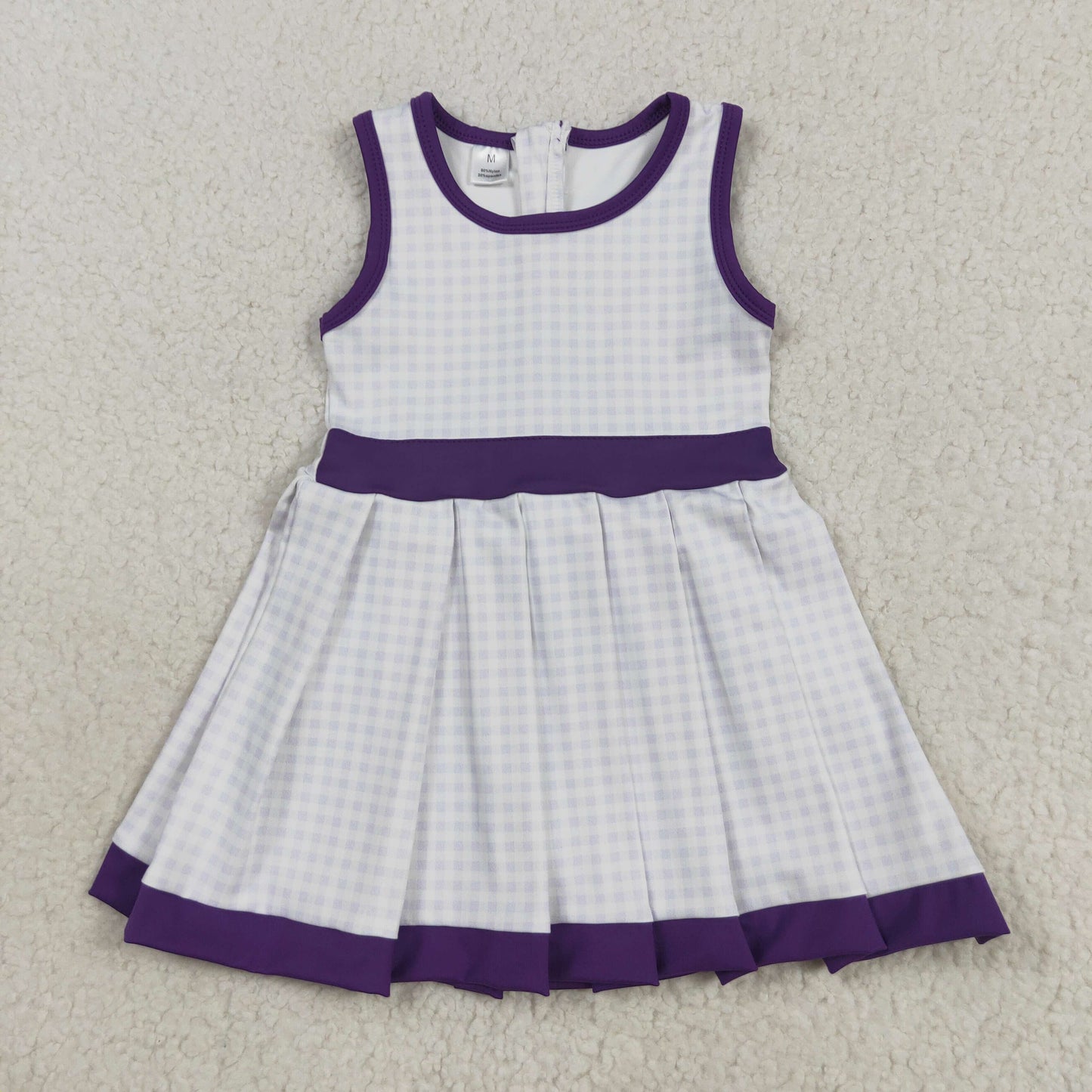 Kids Girls Sibling Sleeveless Gingham Active Dress