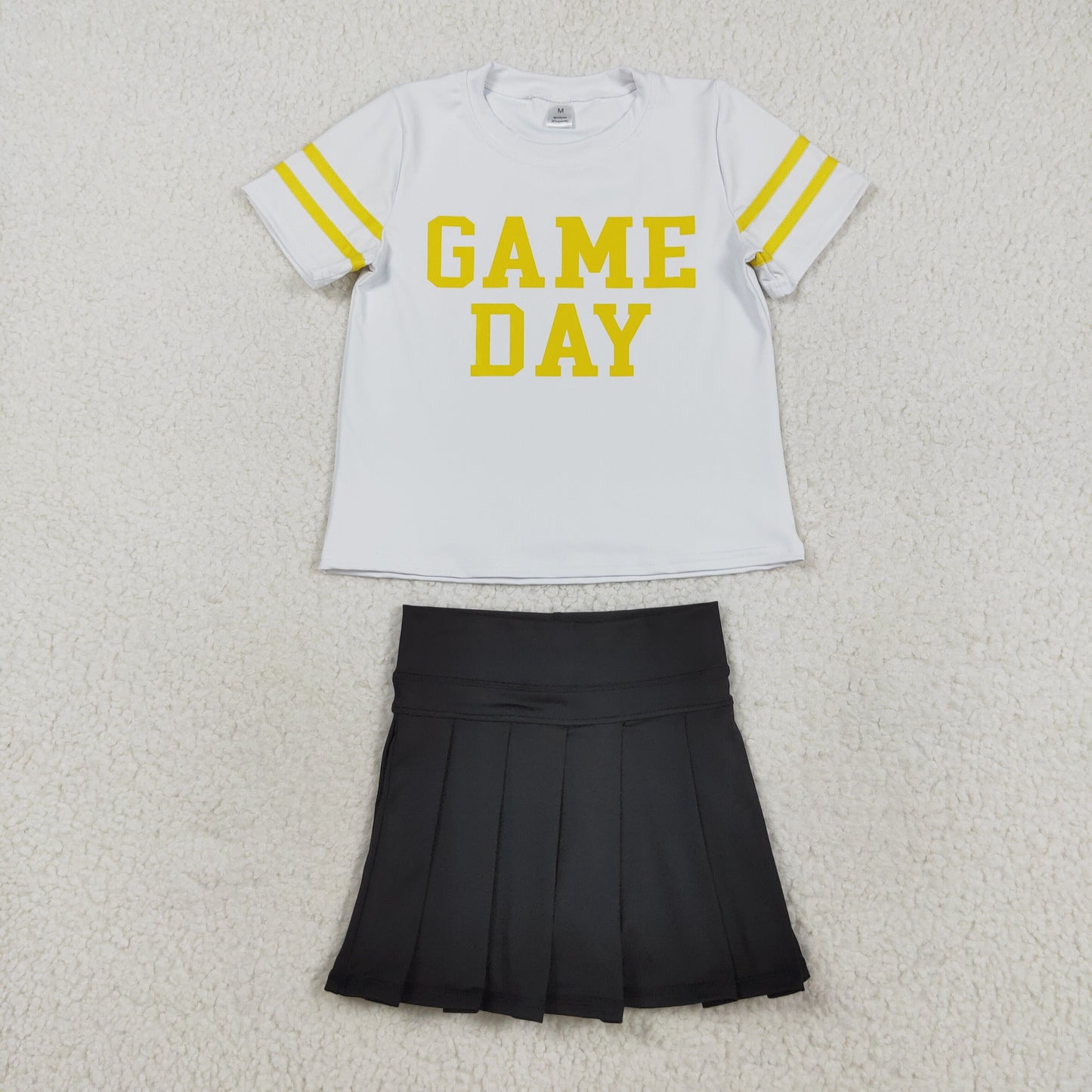 Baby Girls Sibling Game Day Top With Skort Outfit Athletic Wear