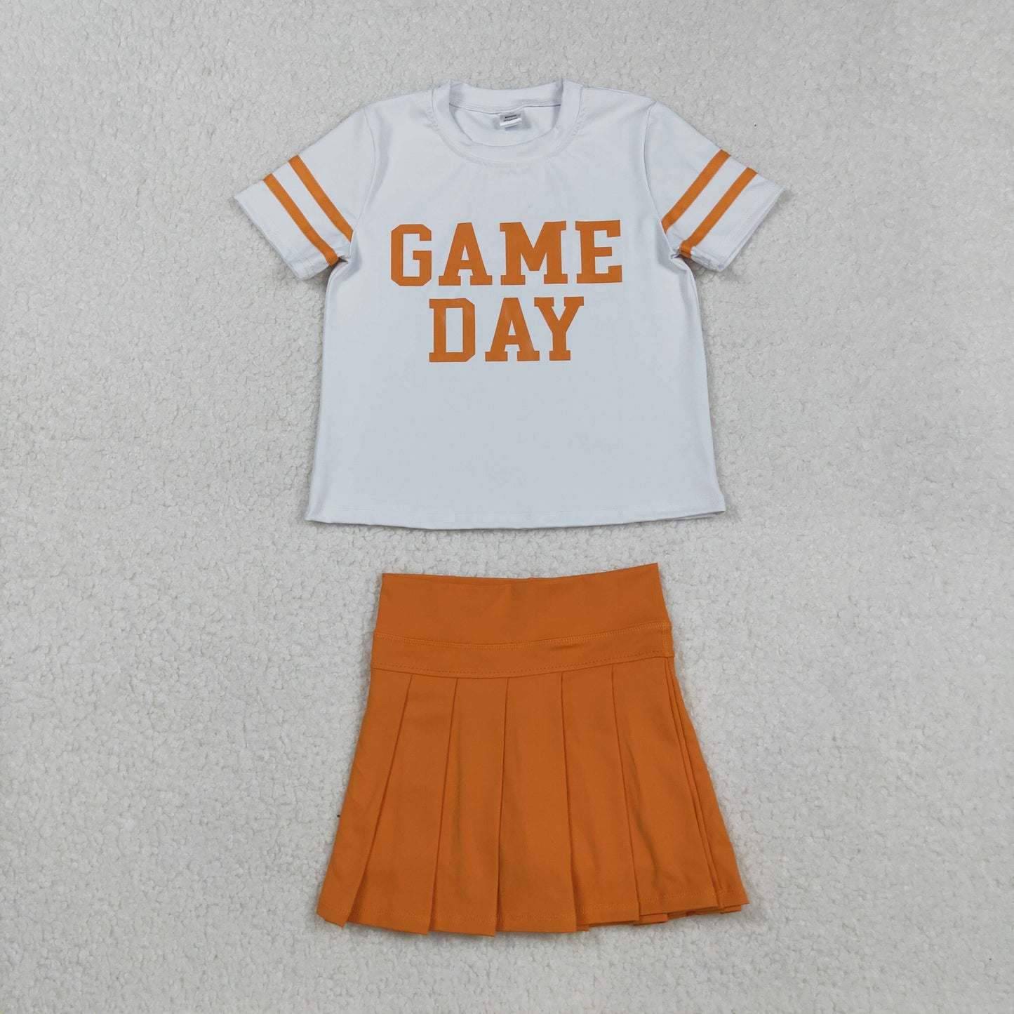 Baby Girls Sibling Game Day Top With Skort Outfit Athletic Wear