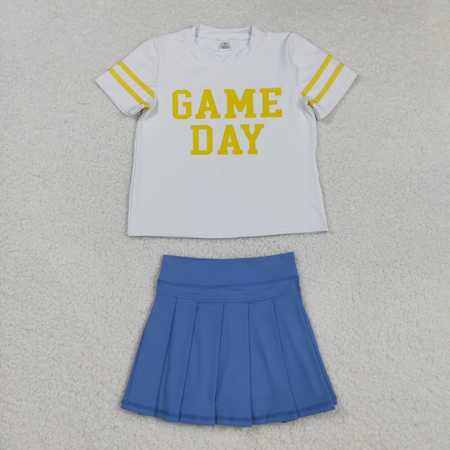 Baby Girls Sibling Game Day Top With Skort Outfit Athletic Wear