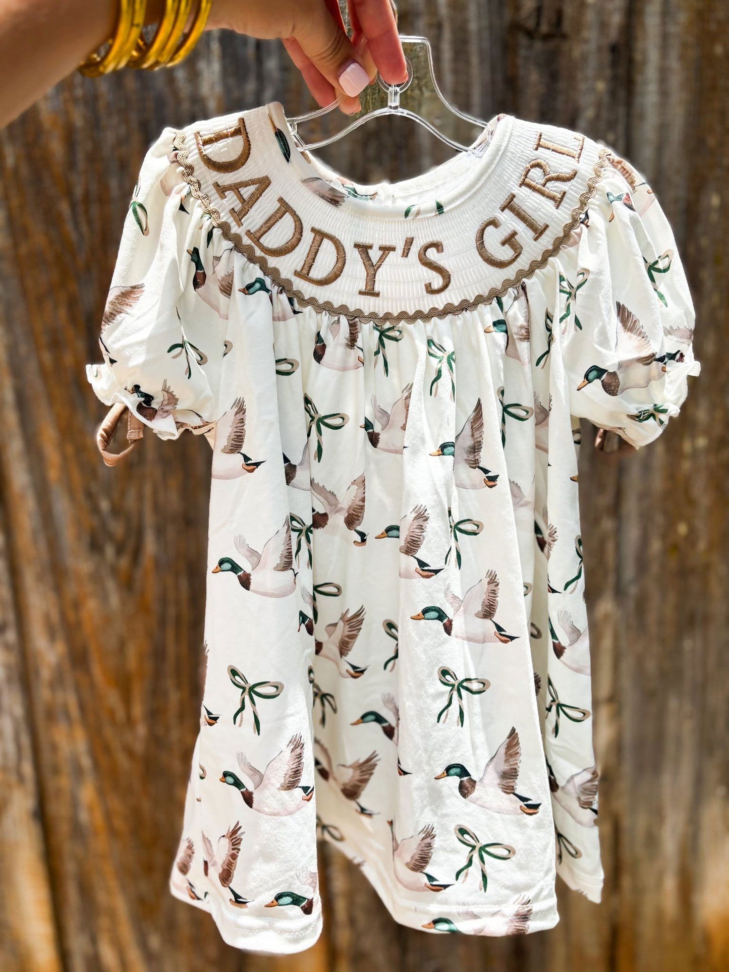 GSD2933 Daddy's Girl Duck Short Sleeve Dress Preorder