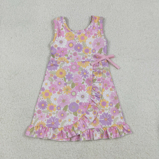 GSD3095 Baby Girls Flowers Sleeveless Active Dress