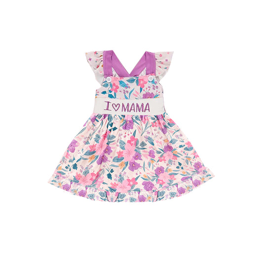 GSD3116 I Love Mama Floral Dress Preorder
