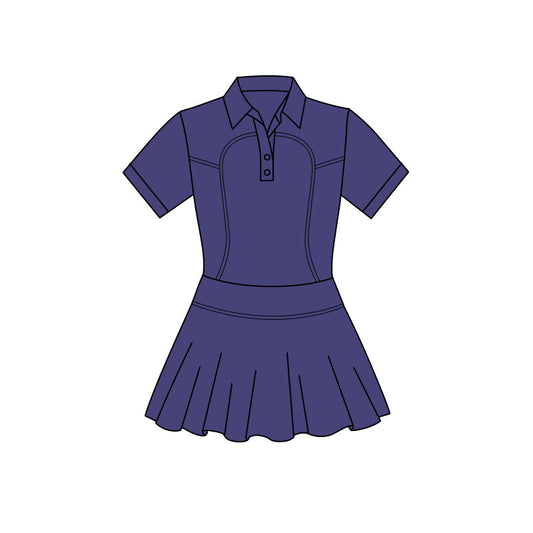 GSD3165 Baby Girls navy Active Dress Preorder