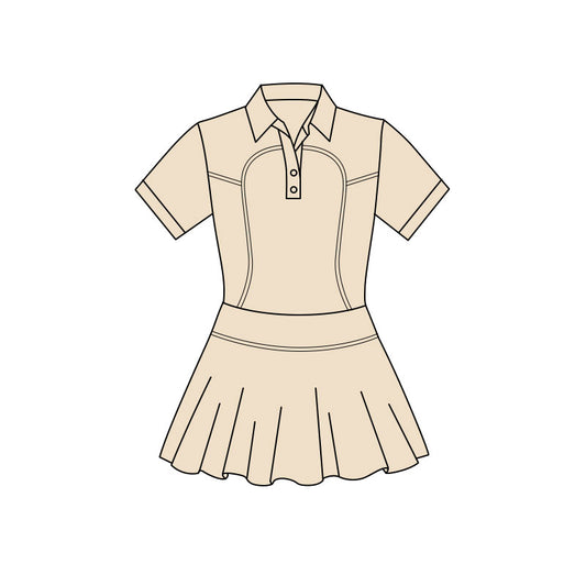 GSD3170 Baby Girls khaki Active Dress Preorder