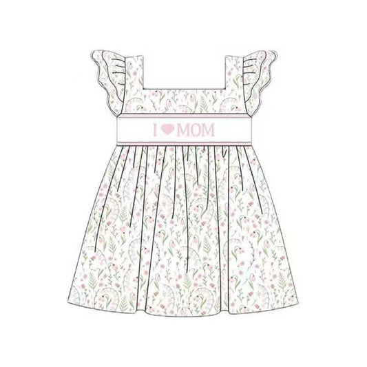 GSD3177 I Love MOM Flowers Dress Preorder