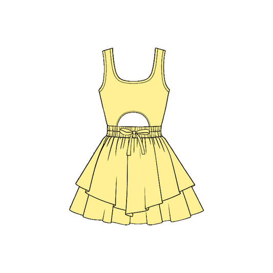 GSD3182  Baby Girls Yellow Active Dress Preorder