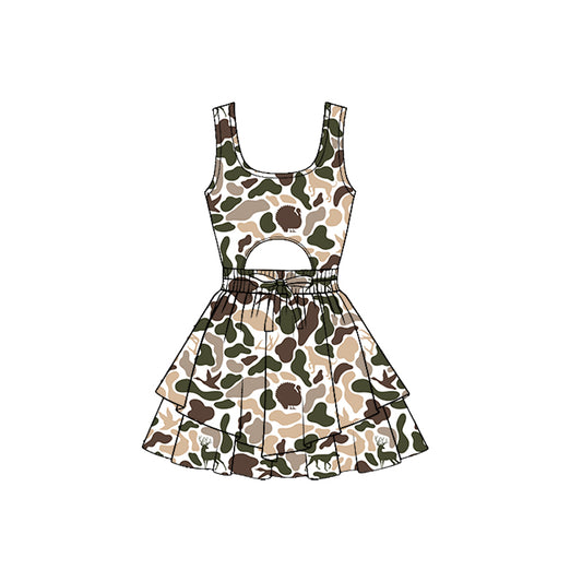 GSD3196 Baby Girls  Hunting Camo Active Dress Preorder
