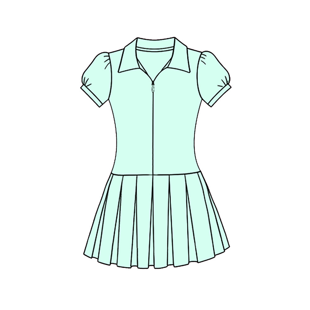 GSD3208 Baby Girls Aqua Short Sleeve Active Dress Preorder