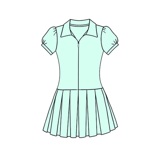 GSD3208 Baby Girls Aqua Short Sleeve Active Dress Preorder