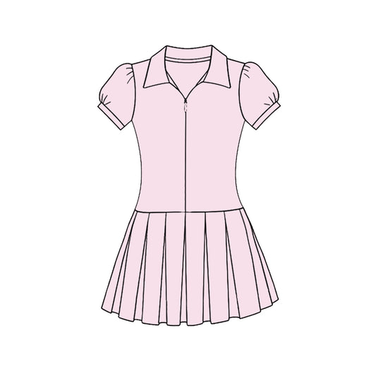 GSD3210 Baby Girls  Pink Short Sleeve Active Dress Preorder