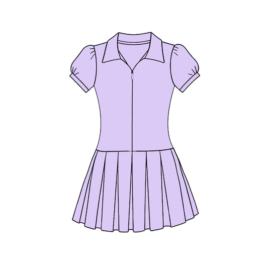 GSD3213 Baby Girls Violet Short Sleeve Active Dress Preorder