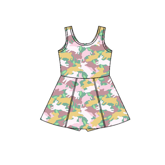 GSD3287 Baby Girls camo Rabbit Active Dress Preorder