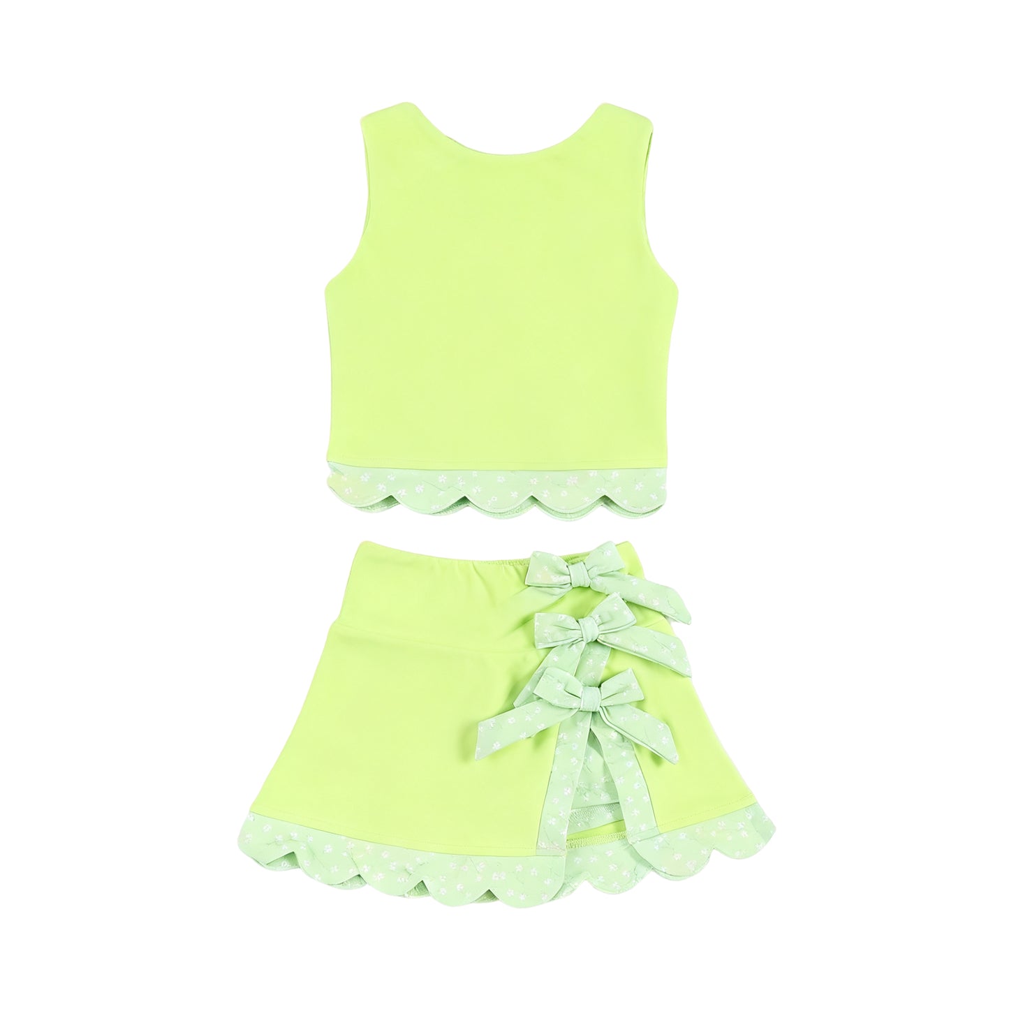 GSD3322 Baby Girls Light Green Active Skirt Set Preorder