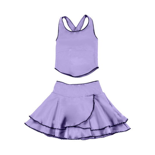 GSD3325 Baby Girls Violet Active Skirt Set Preorder