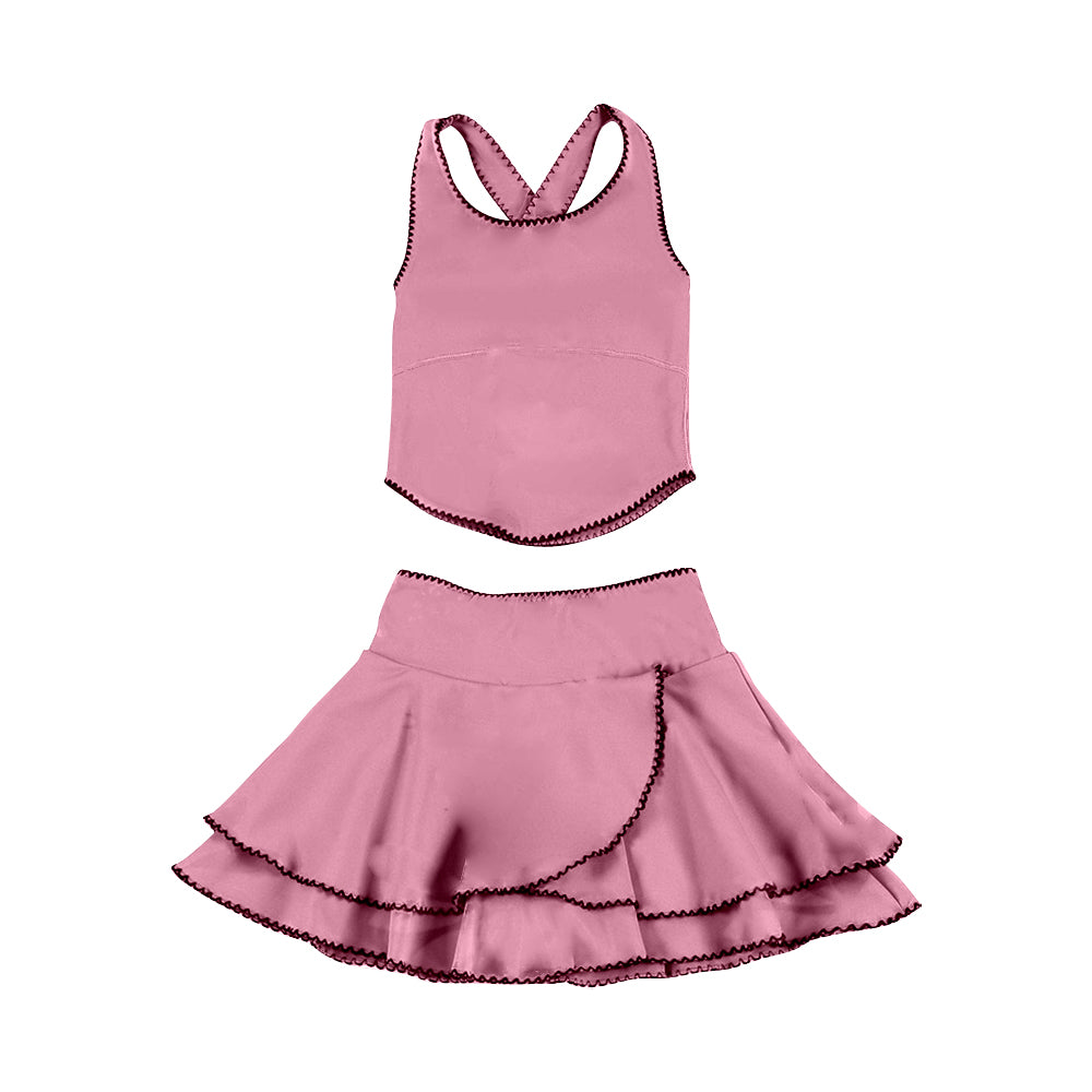 GSD3326 Baby Girls pink Active Skirt Set Preorder
