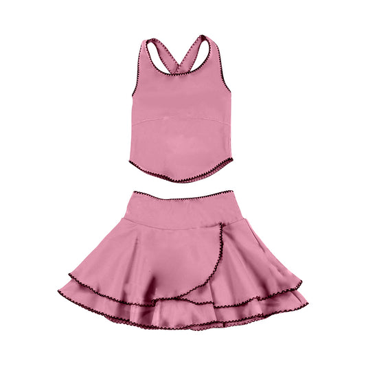 GSD3326 Baby Girls pink Active Skirt Set Preorder