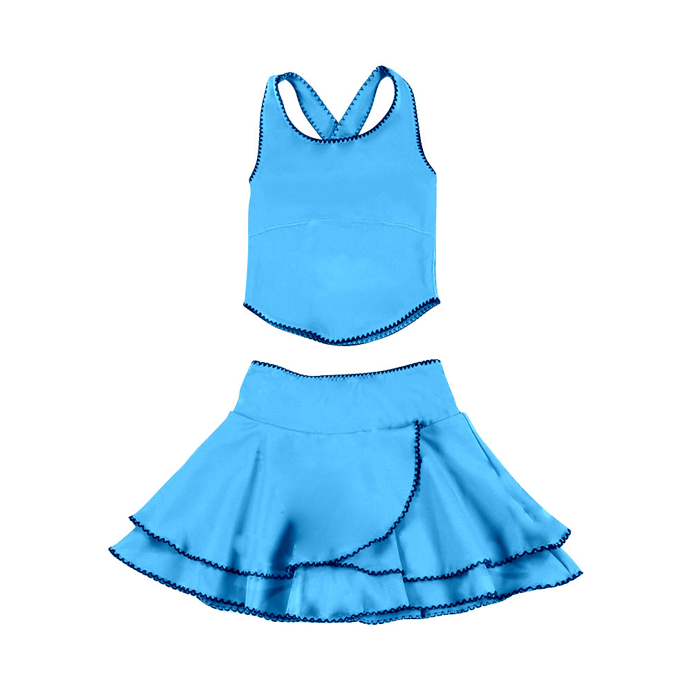 GSD3330 Baby Girls Blue Active Skirt Set Preorder