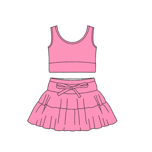 GSD3377 Baby Girls Pink Active Skirt Set Preorder