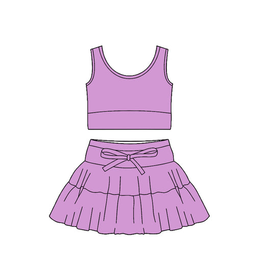 GSD3378 Baby Girls Violet Active Skirt Set Preorder